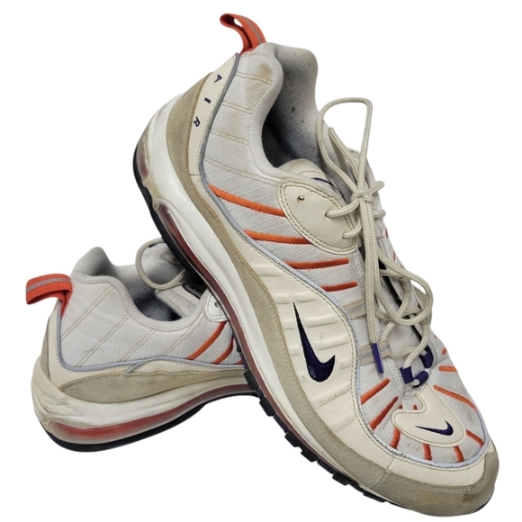 Nike Air Max 98 Size 15 Cream Color With Purple Trim. Excellent Condition Preown main image 8